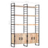 Rustika Rowe -  4Tier Bookcase 124x30x180 cm Solid Mango Wood